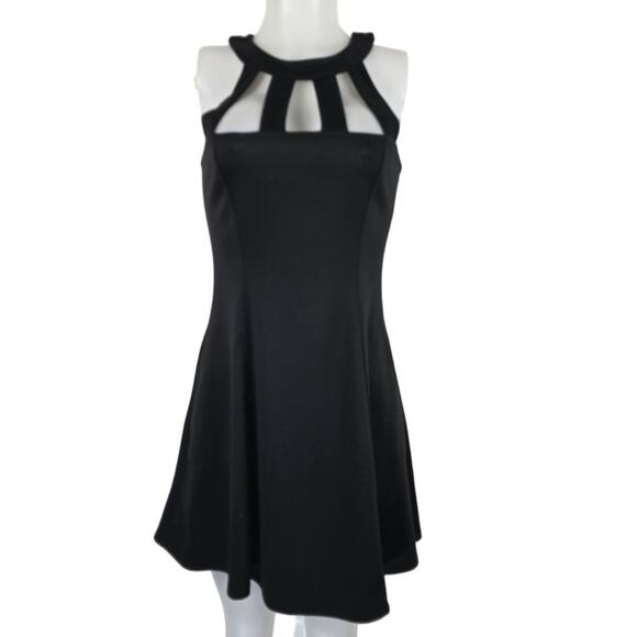 Free People Beach Chest Cut Out Black Women's Summer Mini Dress M - Picture 1 of 5